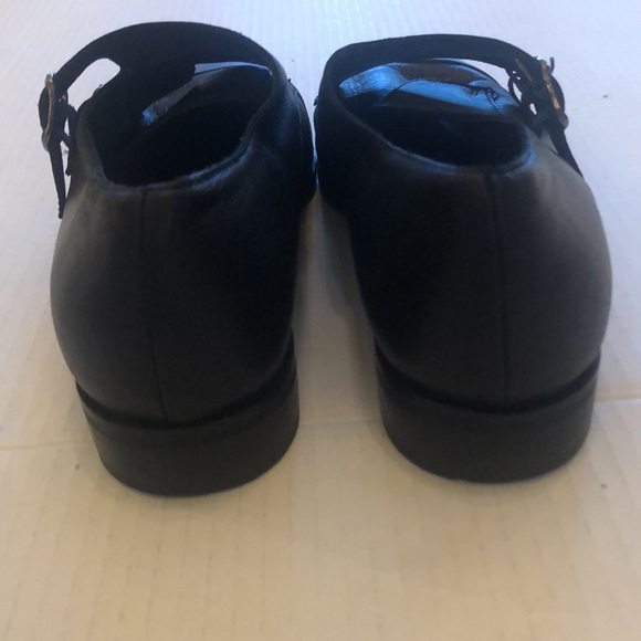 Ethem Black Leather Italian Pointed Toe Buckled Women’s Loafer Like New Size 40 - Picture 3 of 7